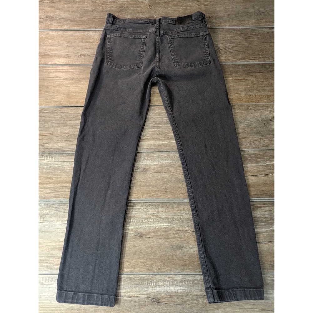 American Giant Jeans Mens 32x32 Black Denim Straight Roughneck Stretch Canvas